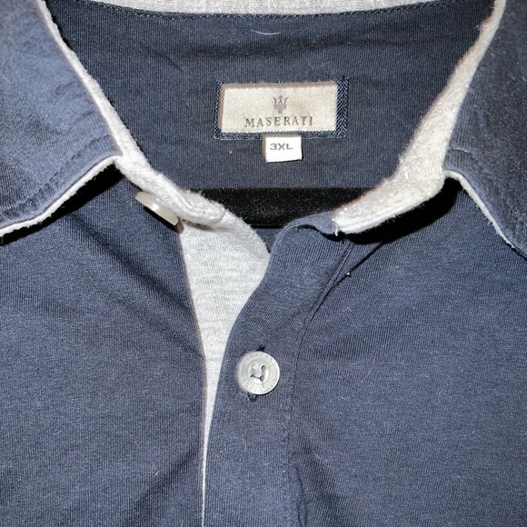 3XL Maserati Navy Blue Polo (fits large) - Picture 5 of 5
